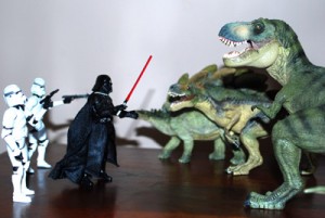 Dinosaurs vs, Darth Vadar